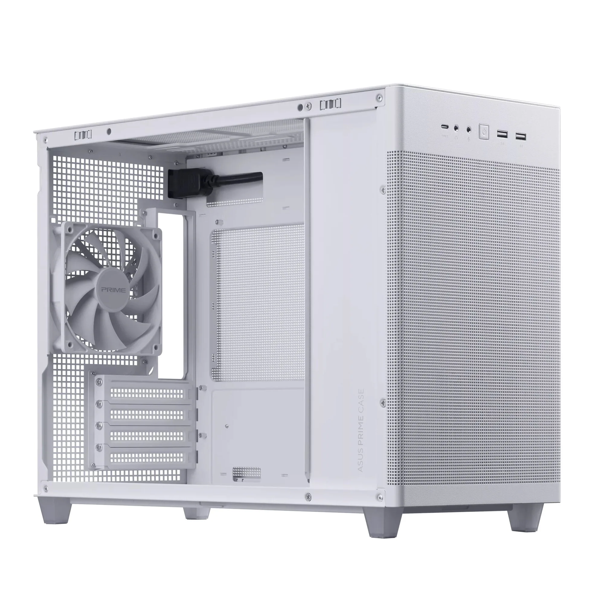 ASUS Prime AP201 MicroATX Mini Tower Weiß – Bild 6