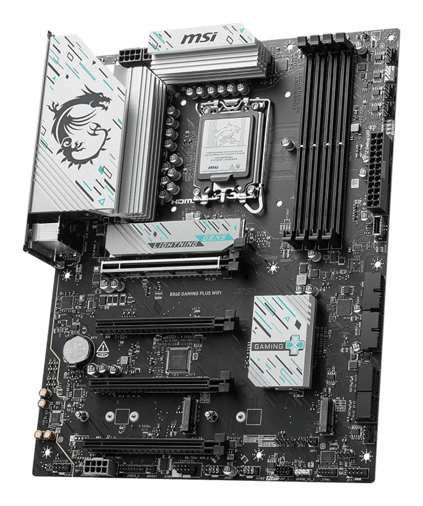 MSI B860 GAMING PLUS WIFI Motherboard Intel B860 LGA 1851 (Socket V1) ATX – Bild 3