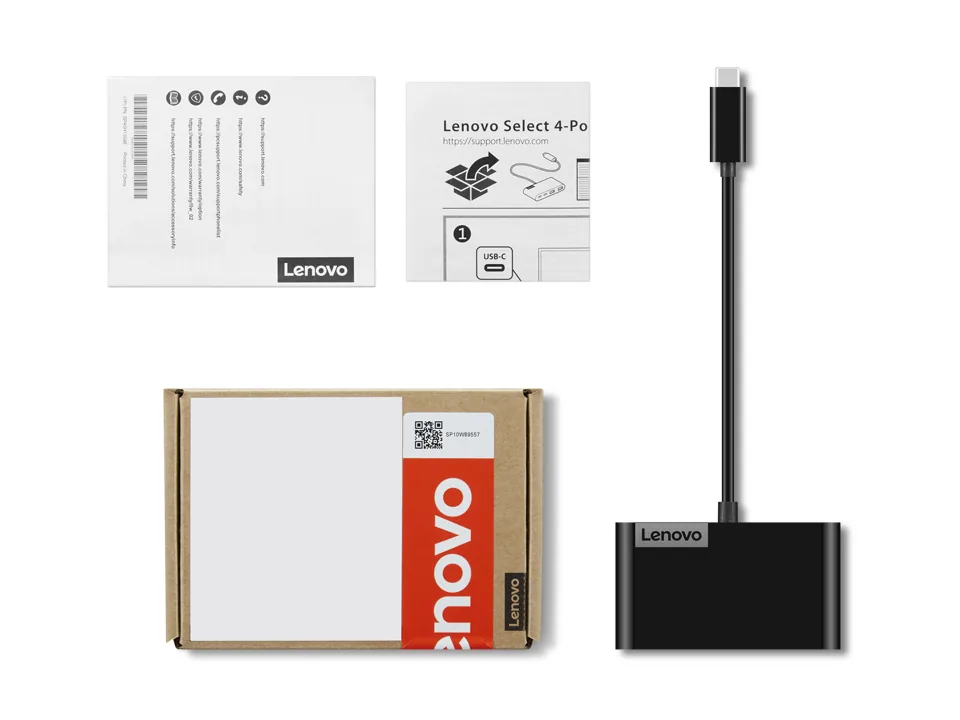 Lenovo GX91L84354 Schnittstellen-Hub USB 3.2 Gen 1 (3.1 Gen 1) Type-C 625 Mbit/s Schwarz – Bild 4