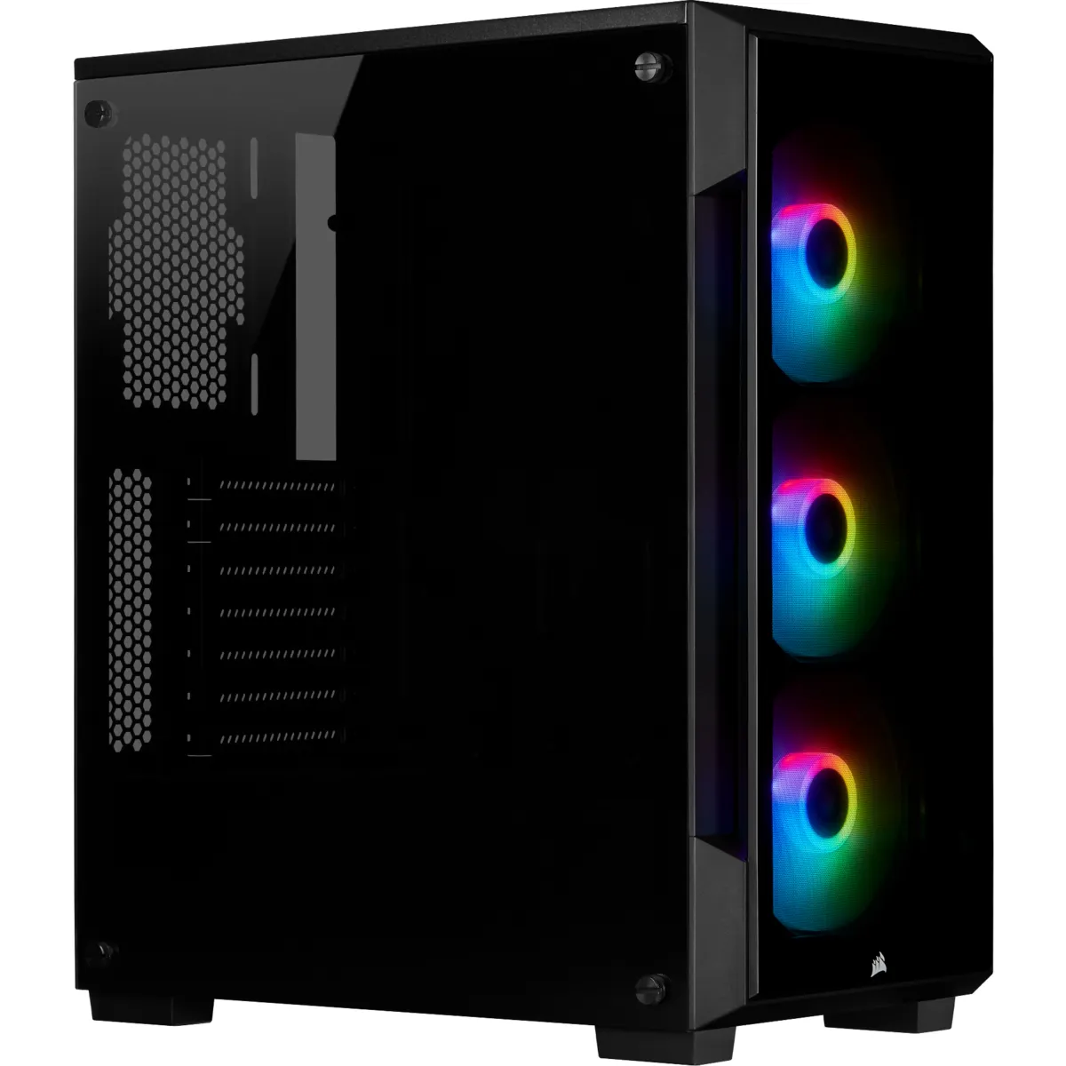 Corsair Geh Midi iCUE 220T RGB Smart Tempered Glas (B)
