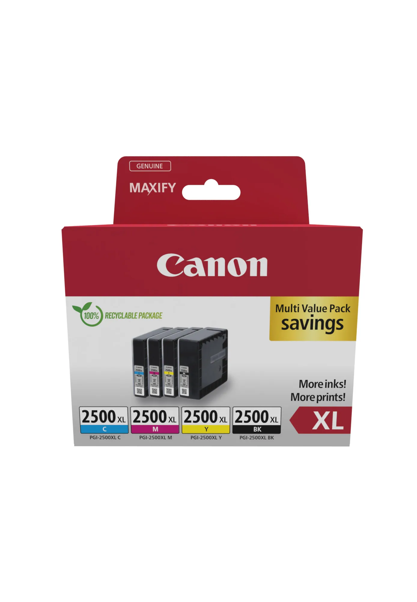 Canon PGI-2500XL BK/C/M/Y Multipack – Bild 1