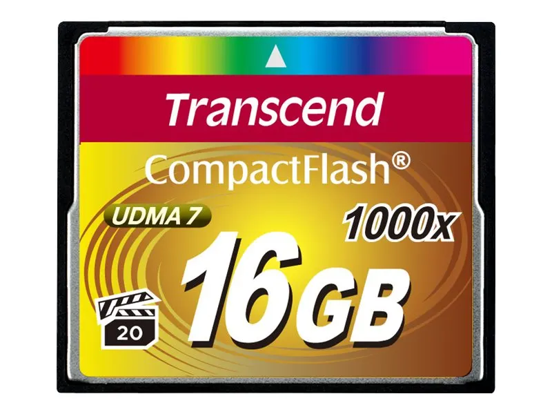 CompactFlash Card  16GB Transcend TS16GCF1000, MLC