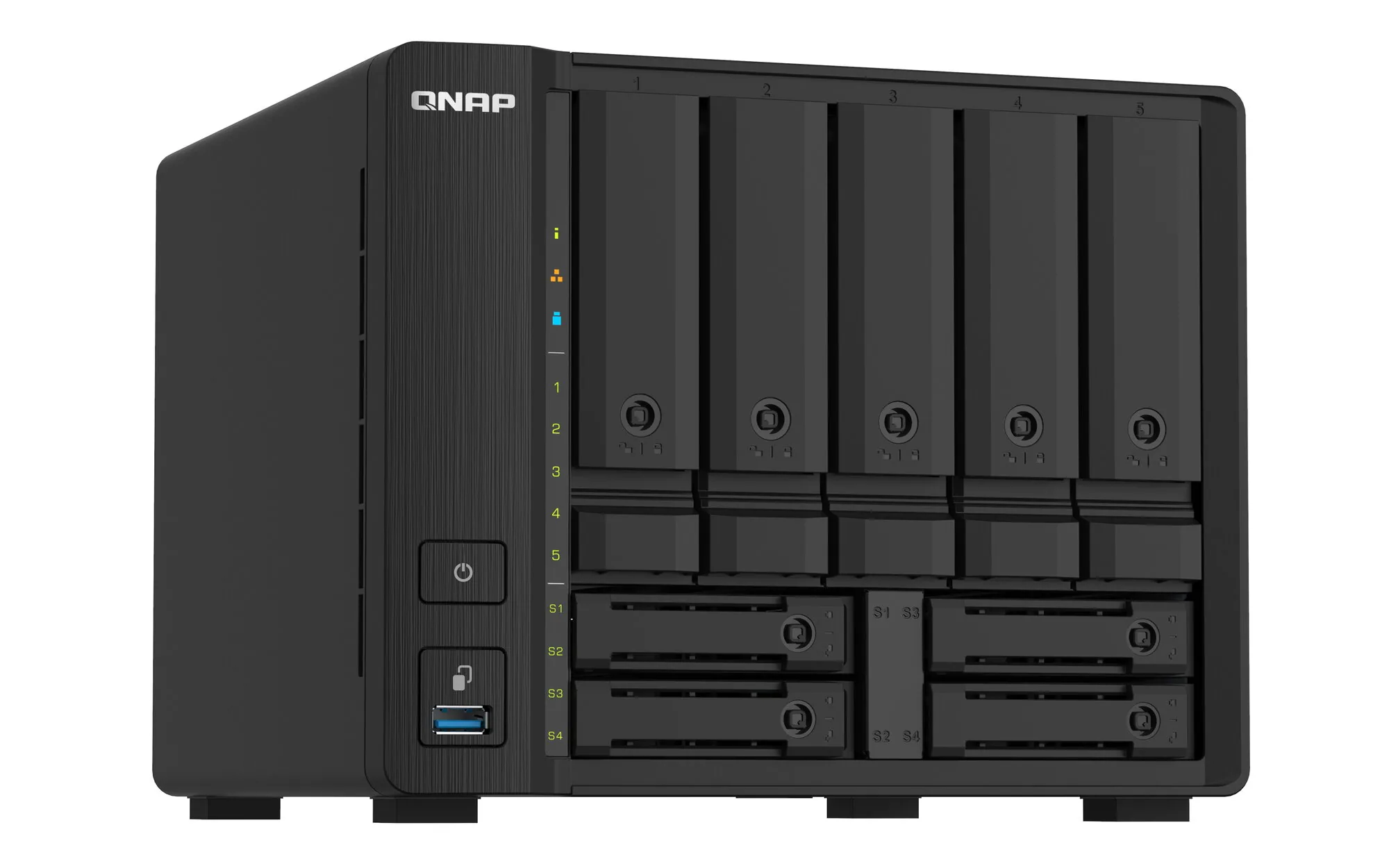 QNAP TS-932PX NAS Tower Annapurna Labs Alpine AL-324 4 GB DDR4 0 TB QNAP Turbo System Schwarz – Bild 4