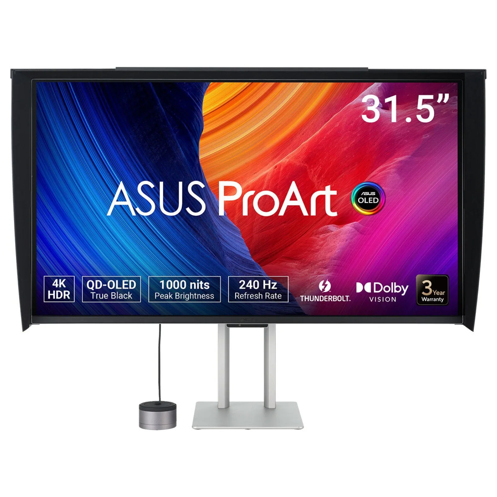 ASUS ProArt OLED PA32UCDMR-K Computerbildschirm 80 cm (31.5") 3840 x 2160 Pixel 4K Ultra HD QD-OLED Schwarz, Silber – Bild 1