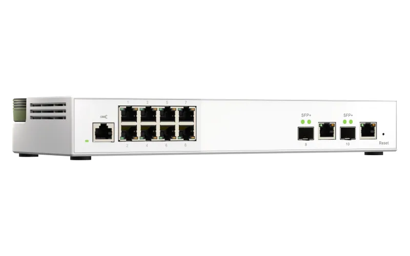 QNAP QSW-M2108-2C Netzwerk-Switch Managed L2 2.5G Ethernet (100/1000/2500) Grau, Weiß – Bild 3