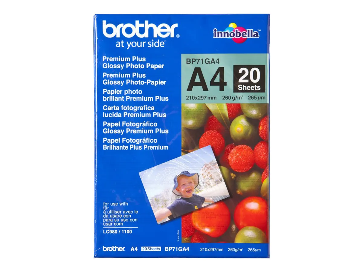Brother Fotopapier A4 Paket mit 20 Blatt 260g