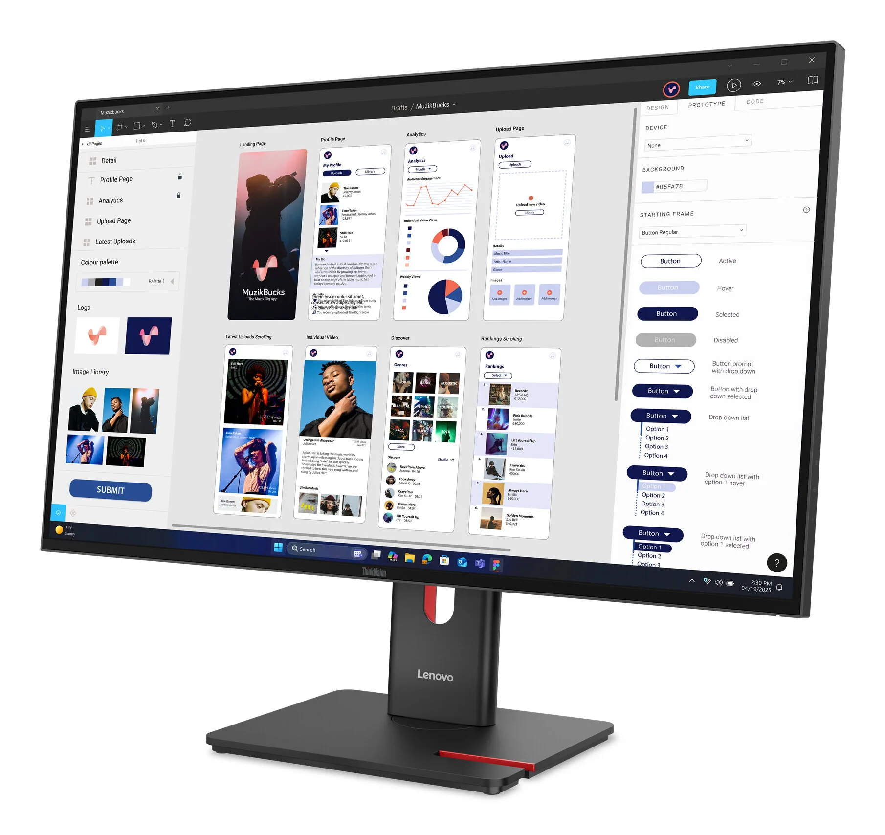 Lenovo ThinkVision T32UD-40 Monitor – Bild 3