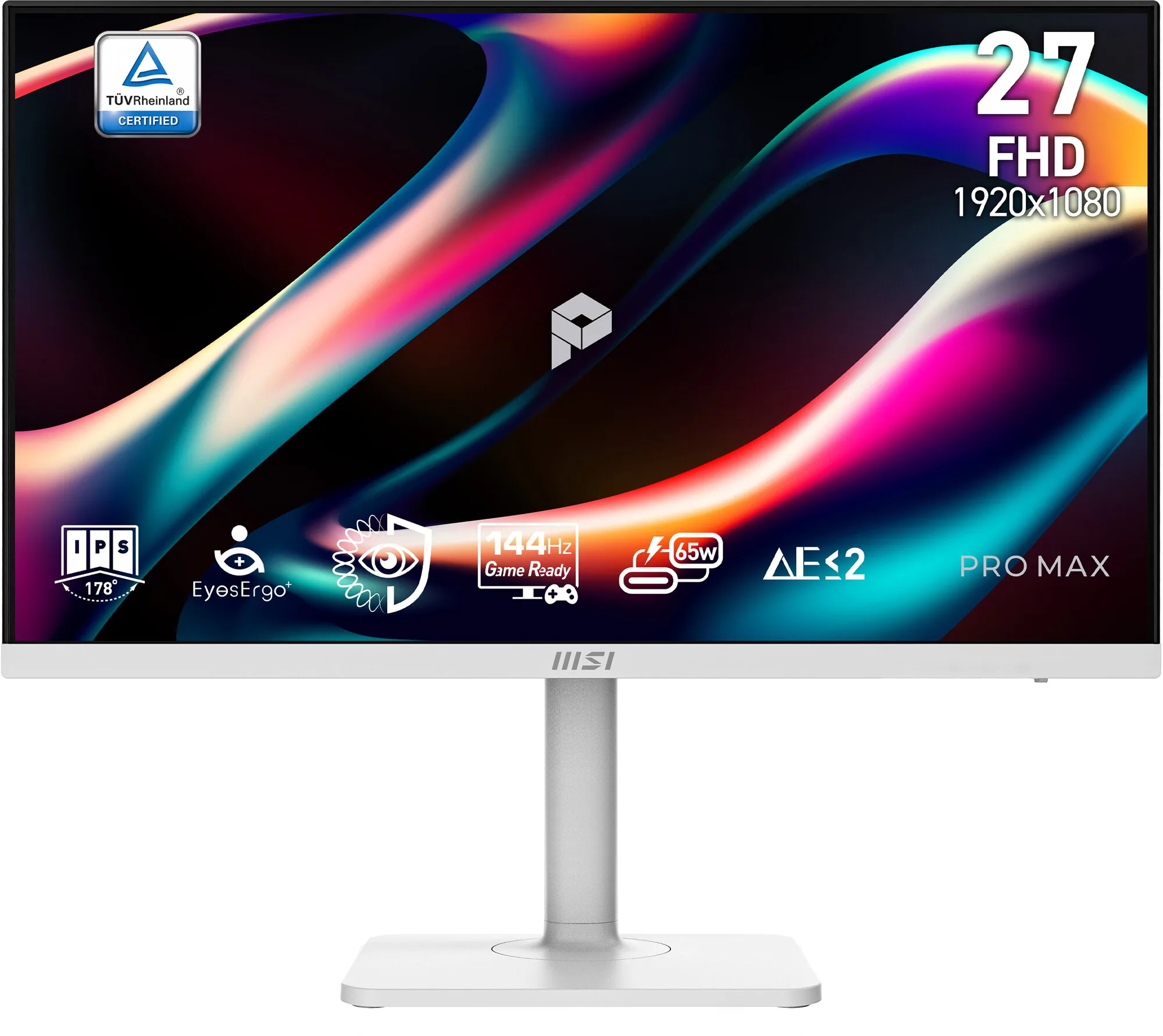 MSI Pro MAX 271PHW E14 Computerbildschirm 68,6 cm (27") 1920 x 1080 Pixel Full HD Weiß – Bild 1