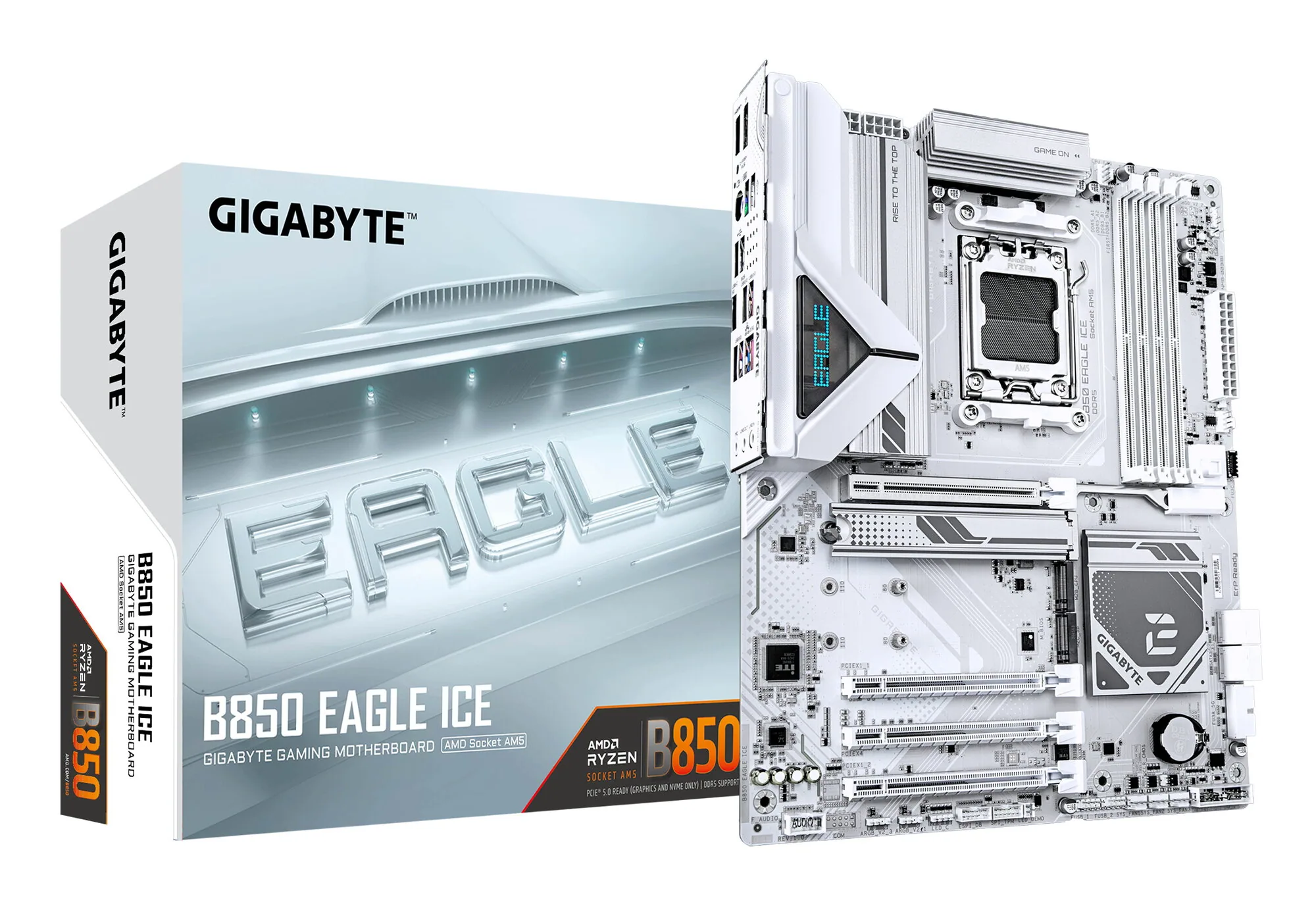 GIGABYTE B850 EAGLE ICE Mainboard – Bild 1