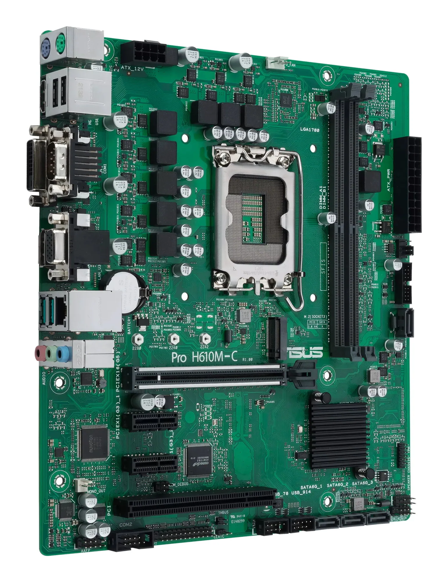 ASUS Pro H610M-C-CSM Intel H610 LGA 1700 micro ATX – Bild 3