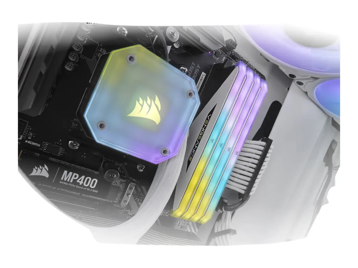 Corsair VENGEANCE RGB DDR4-3200 CL16 32 GB Kit (4x 8 GB) (CMN32GX4M4Z3200C16W)