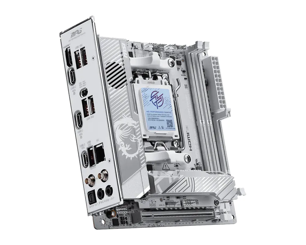 MSI MPG X870I EDGE TI EVO WIFI Motherboard AMD X870 Sockel AM5 mini ITX – Bild 4