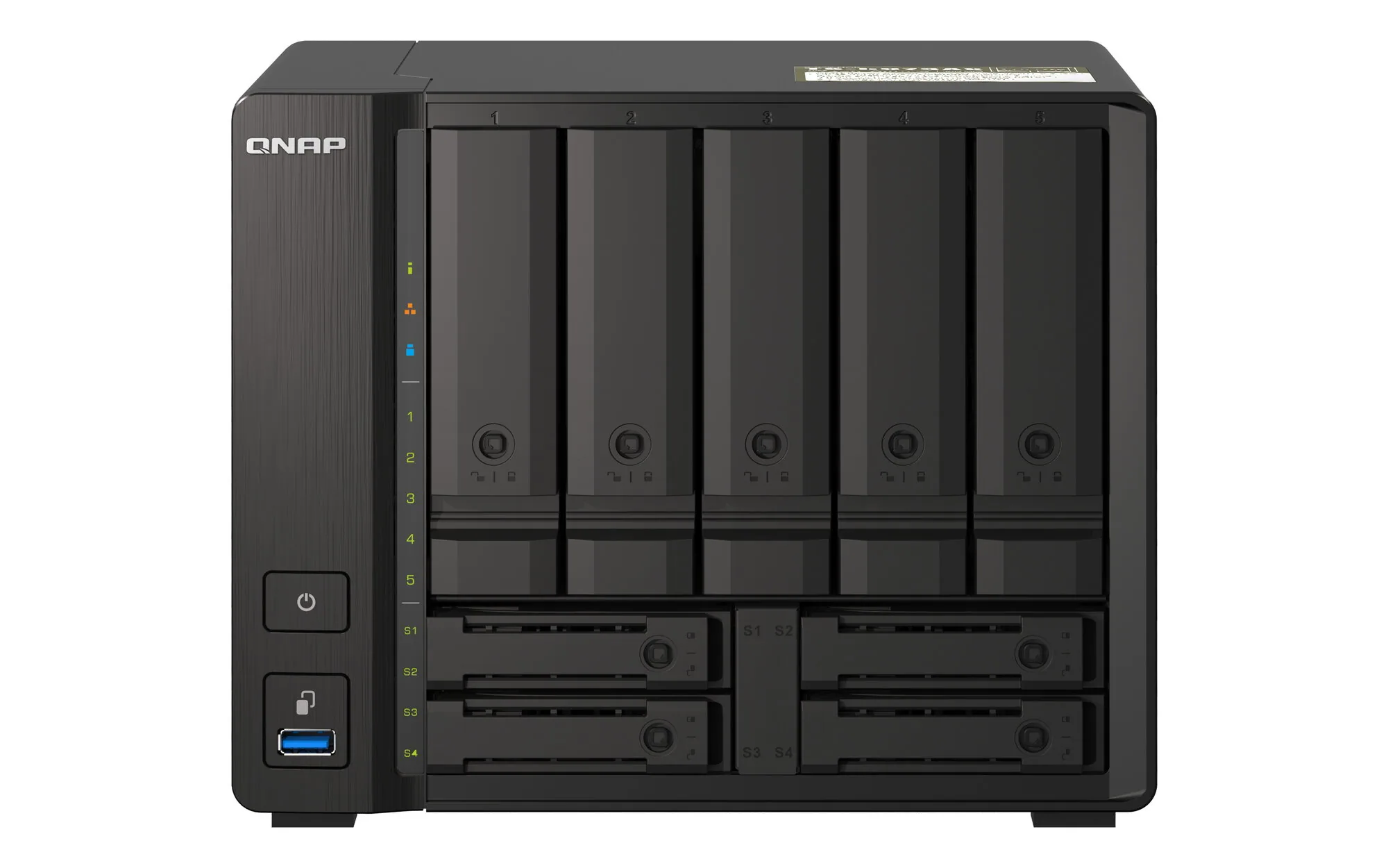 QNAP TS-H973AX NAS Tower Ryzen Embedded V1500B 8 GB DDR4 0 TB QuTS hero Schwarz – Bild 1