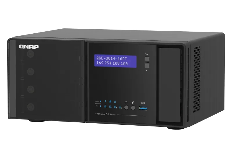 QNAP QGD-3014-16PT-8G Netzwerk-Switch Managed Gigabit Ethernet (10/100/1000) Power over Ethernet (PoE) Schwarz – Bild 5