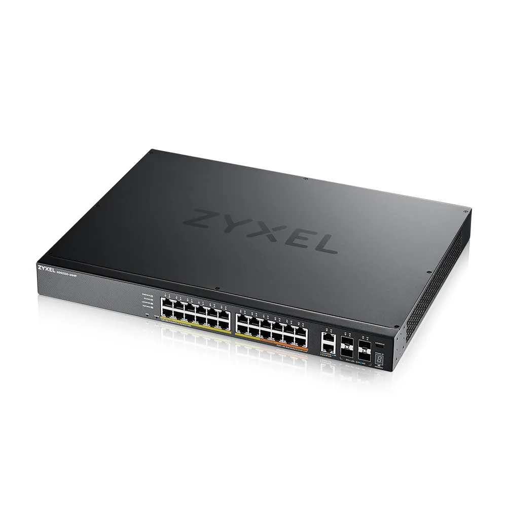 Zyxel XGS2220-30HP Managed L3 Gigabit Ethernet (10/100/1000) Power over Ethernet (PoE) Schwarz – Bild 3
