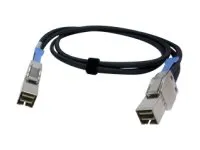 QNAP CAB-PCIE10M-8644-4X Serial Attached SCSI (SAS)-Kabel 1 m Schwarz