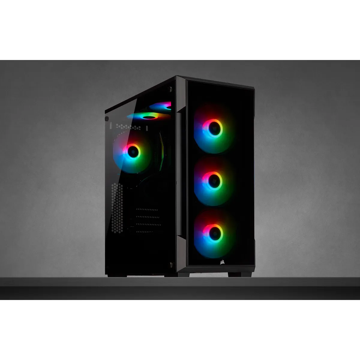 Corsair Geh Midi iCUE 220T RGB Smart Tempered Glas (B)