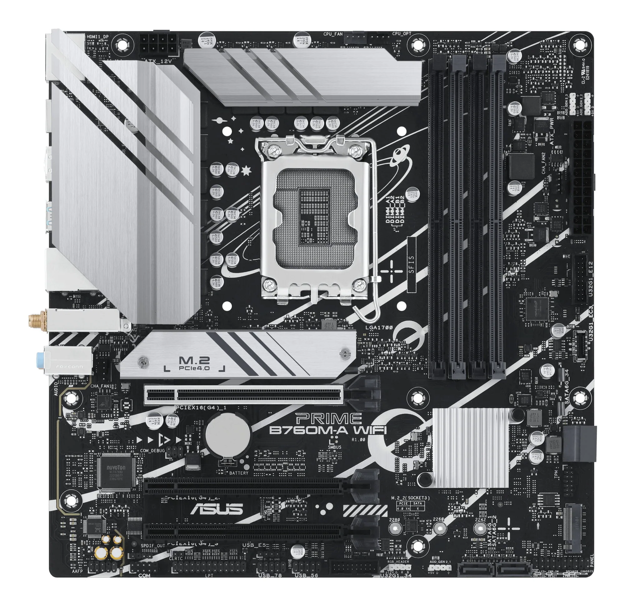ASUS PRIME B760M-A WIFI Intel B760 LGA 1700 micro ATX – Bild 1