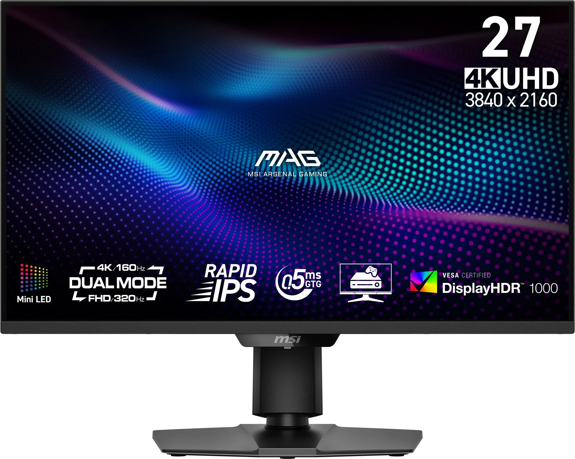 MSI MAG 274UPDFDE E16M Computerbildschirm 68,6 cm (27") 3840 x 2160 Pixel 4K Ultra HD LED Schwarz – Bild 1