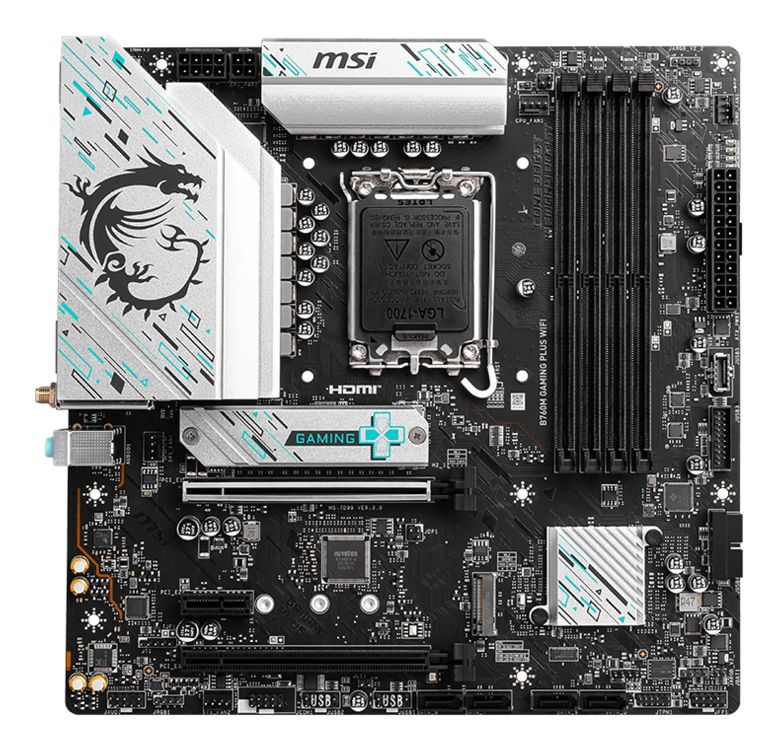 MSI B760M GAMING PLUS WIFI Motherboard Intel B760 LGA 1700 micro ATX – Bild 2