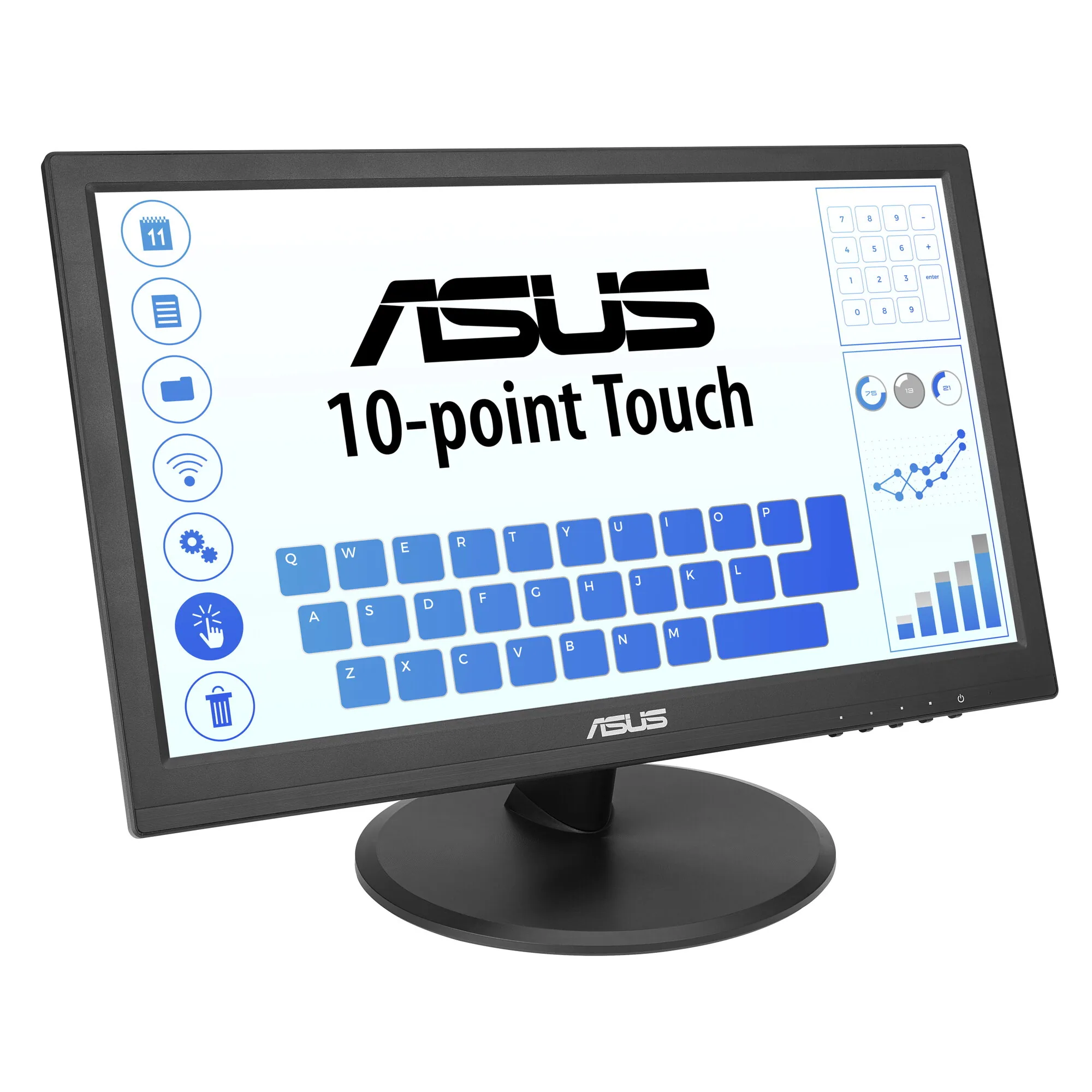 ASUS Touch VT169HE Computerbildschirm 39,6 cm (15.6") 1920 x 1080 Pixel Full HD LED Touchscreen Tisch Schwarz – Bild 4