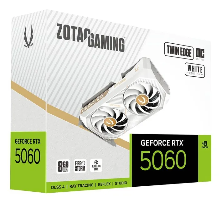 Zotac RTX 5060 Twin Edge OC White 8 GB GDDR7 HDMI 3xDP