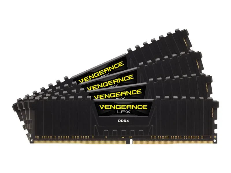 Corsair Vengeance Black DDR4-3200 CL16 32 GB Kit (4x 8 GB) (CMK32GX4M4B3200C16)