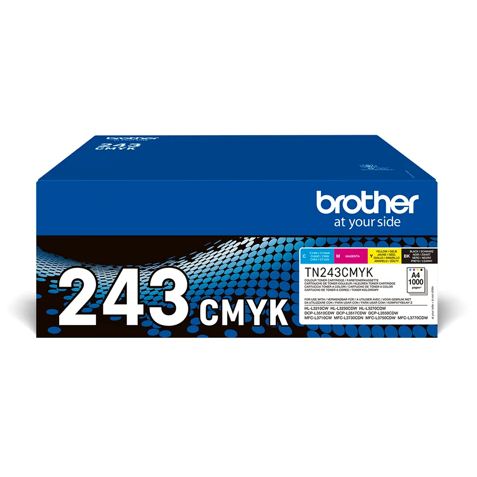 Brother TN-243CMYK Tonerkartusche 1 Stück(e) Original Schwarz, Cyan, Magenta, Gelb – Bild 1