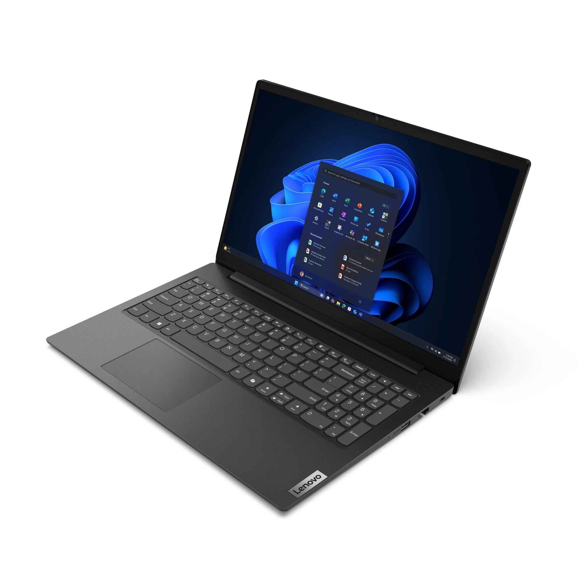 Lenovo V15 G6 ARP AMD Ryzen™ 7 170 Laptop 39,6 cm (15.6") Full HD 16 GB DDR5-SDRAM 512 GB SSD Wi-Fi 6 (802.11ax) Windows 11 Pro Schwarz Deutsch – Bild 4