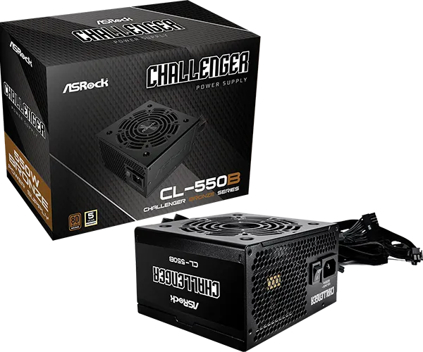 ASRock Challenger Series CL-550B 550W ATX 80+ Bronze   black retail