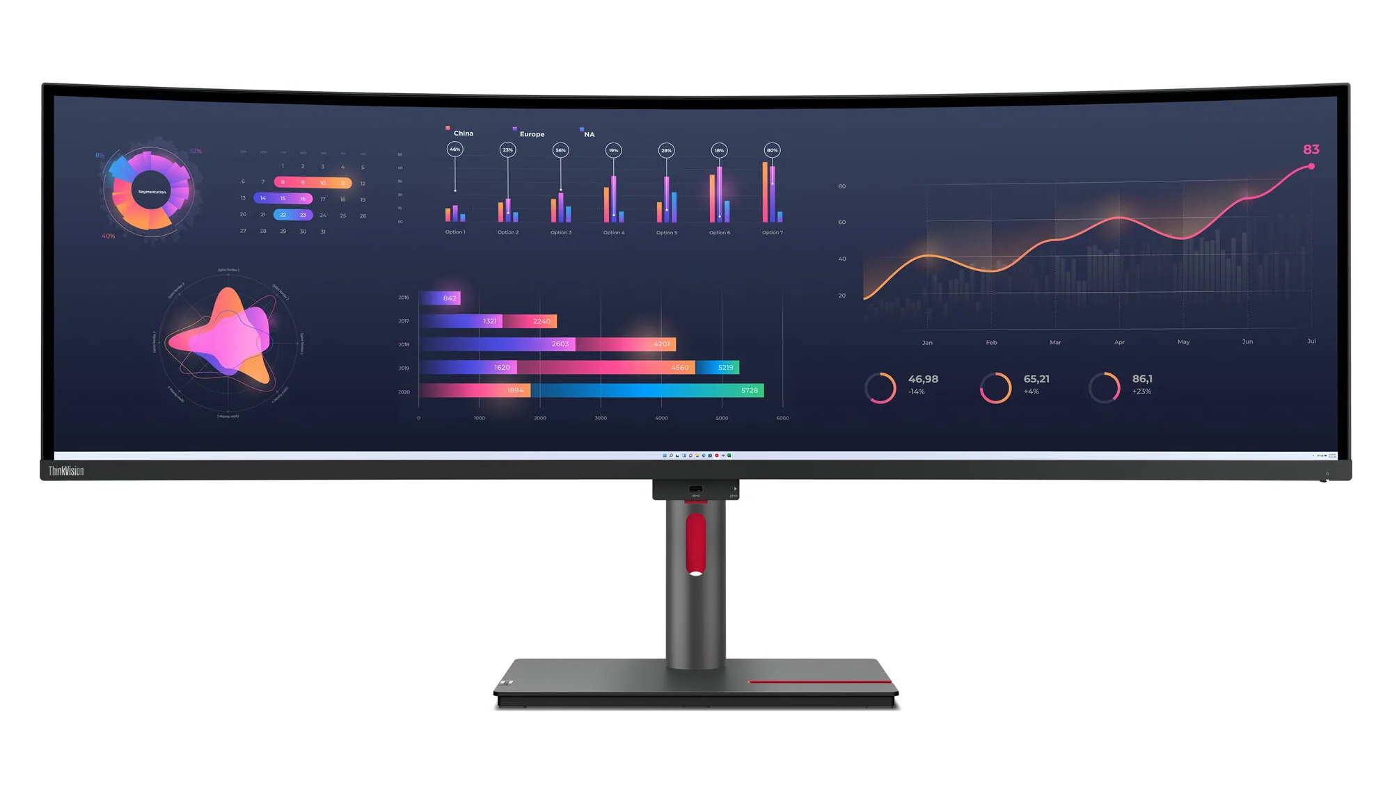 Lenovo ThinkVision P49w-30 Monitor – Bild 2