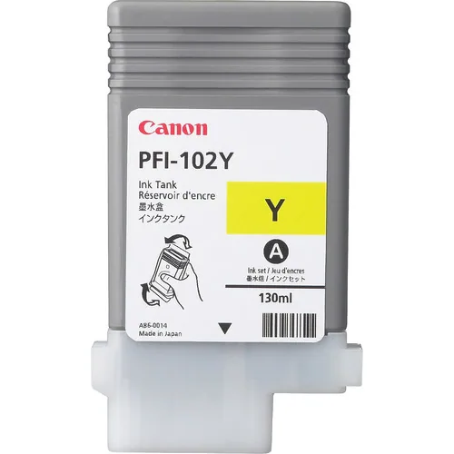 Canon PFI-102Y Druckerpatrone Original Gelb – Bild 1