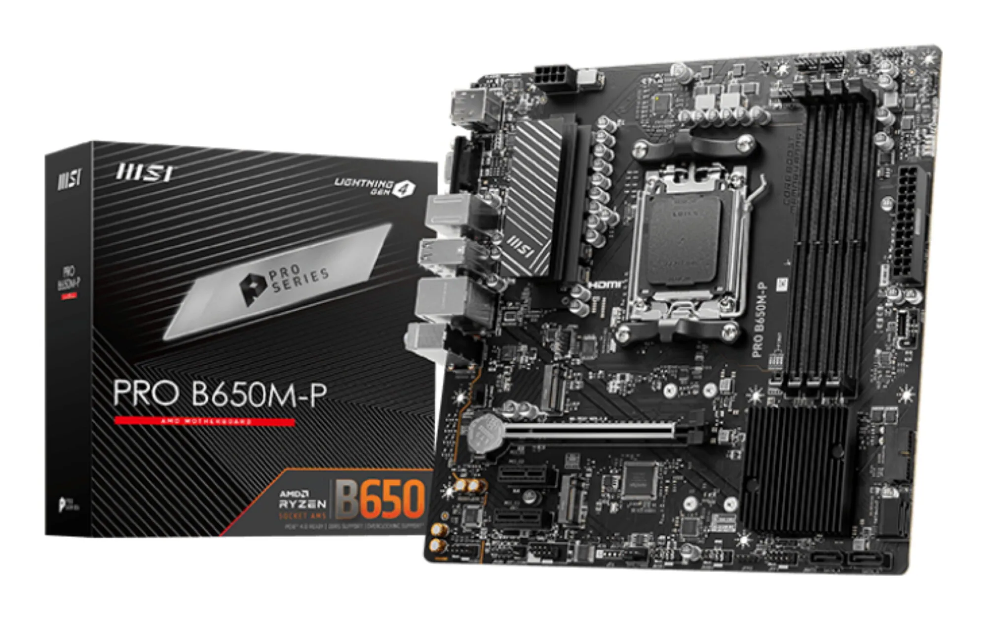 MSI PRO B650M-P Motherboard AMD B650 Sockel AM5 micro ATX – Bild 1
