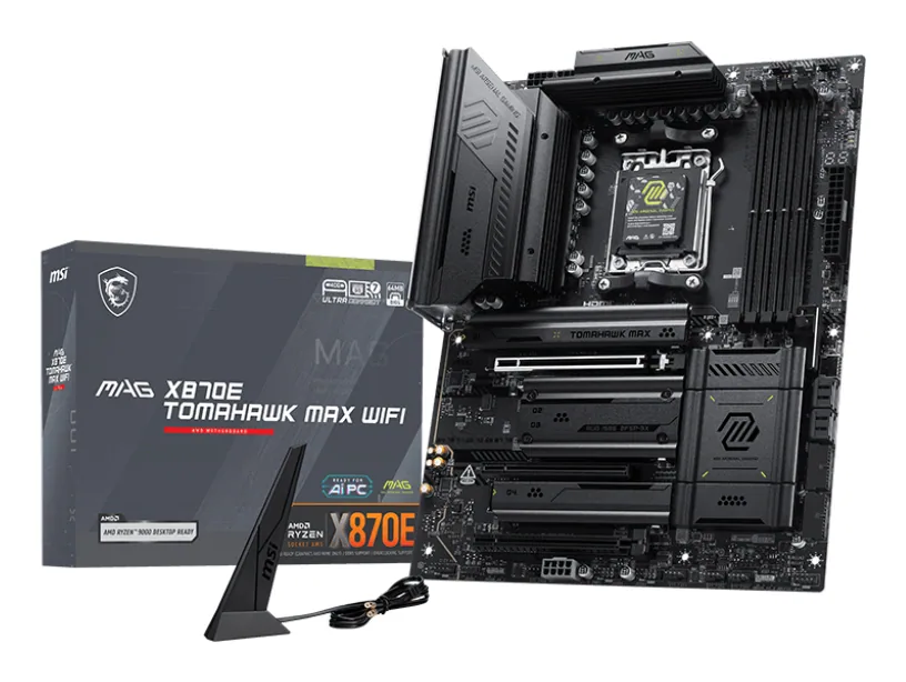 MSI MAG X870E TOMAHAWK MAX WIFI Motherboard AMD X870E Sockel AM5 ATX – Bild 1
