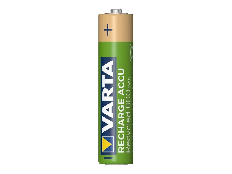 Varta Akku RECHARGE Recycled AAA HR03 800 mAh 4 Stück