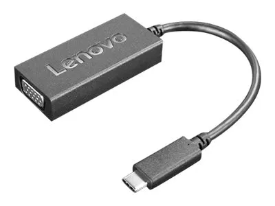 Lenovo 4X90M42956 Videokabel-Adapter VGA (D-Sub) USB Typ-C Schwarz