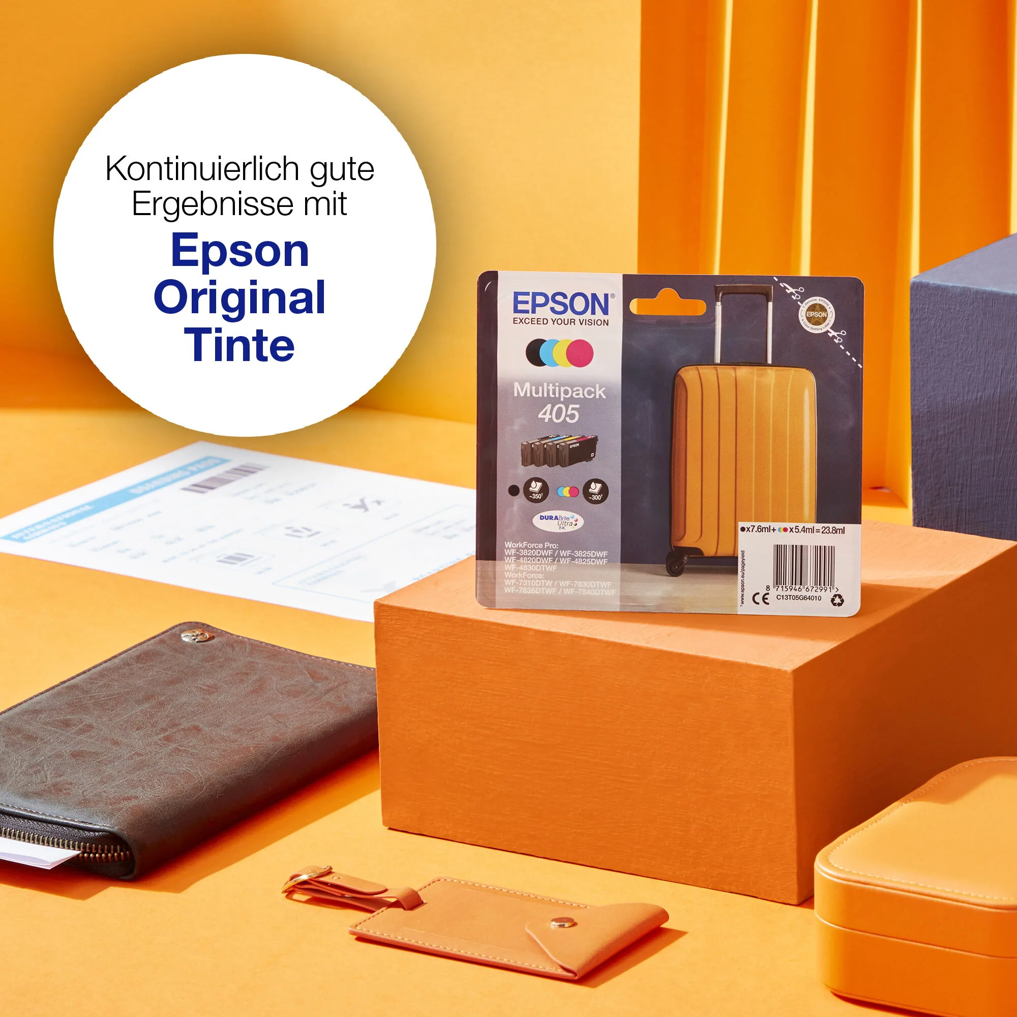Epson 405XL Koffer DURABrite Ultra Multipack 4 Farben Tinte – Bild 1