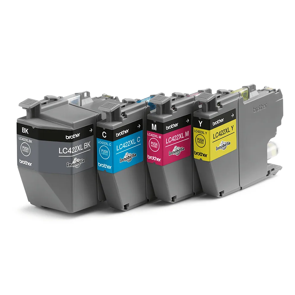 Brother LC422XLVAL Druckerpatrone 4 Stück(e) Original Schwarz, Cyan, Magenta, Gelb – Bild 1