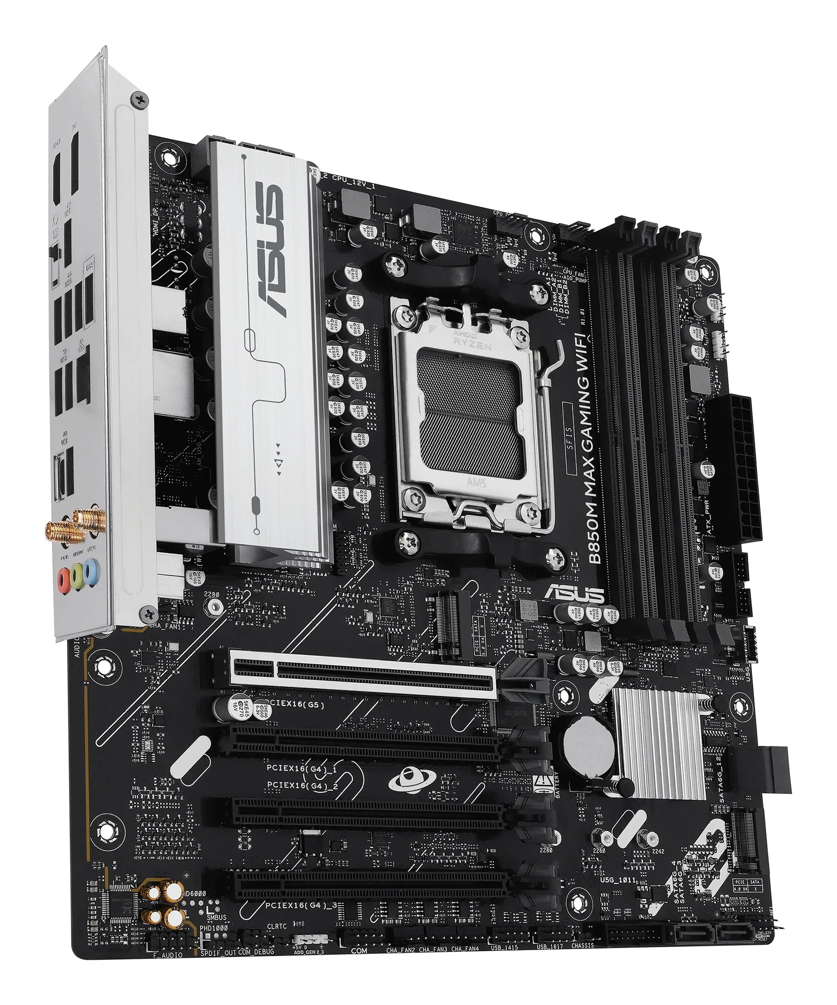 ASUS B850M MAX GAMING WIFI AMD B850 Sockel AM5 micro ATX – Bild 4