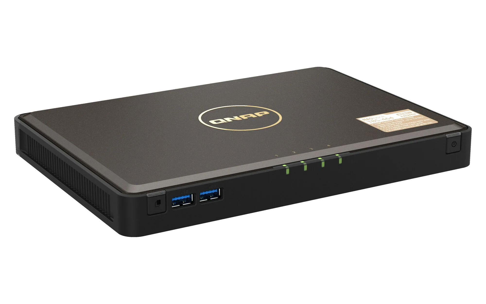QNAP TBS-464 NAS Desktop Intel® Celeron® N5105 8 GB DDR4 0 TB QNAP Turbo System Schwarz – Bild 3