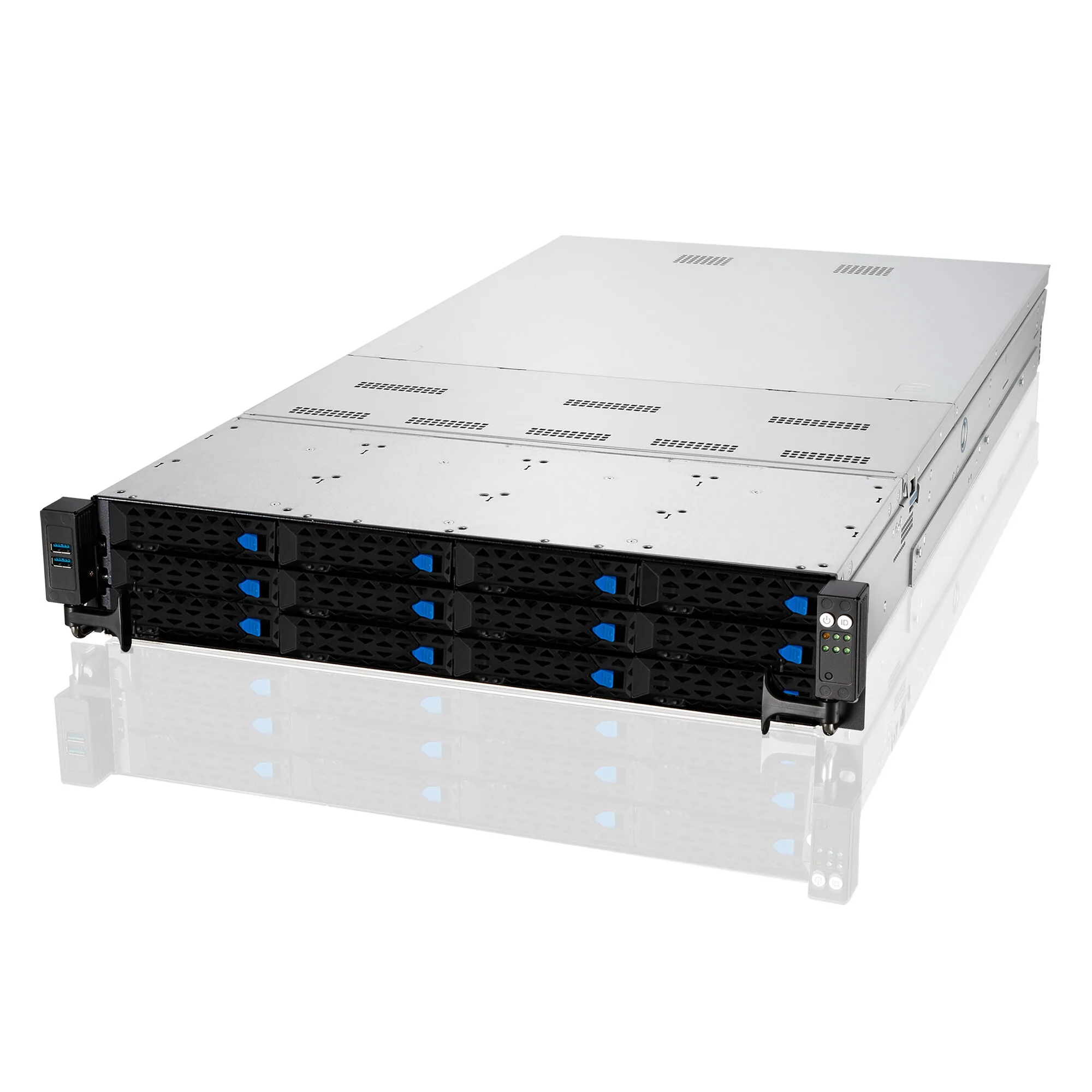 ASUS RS720A-E11-RS12 Socket SP3 Rack (2U) Silber – Bild 1