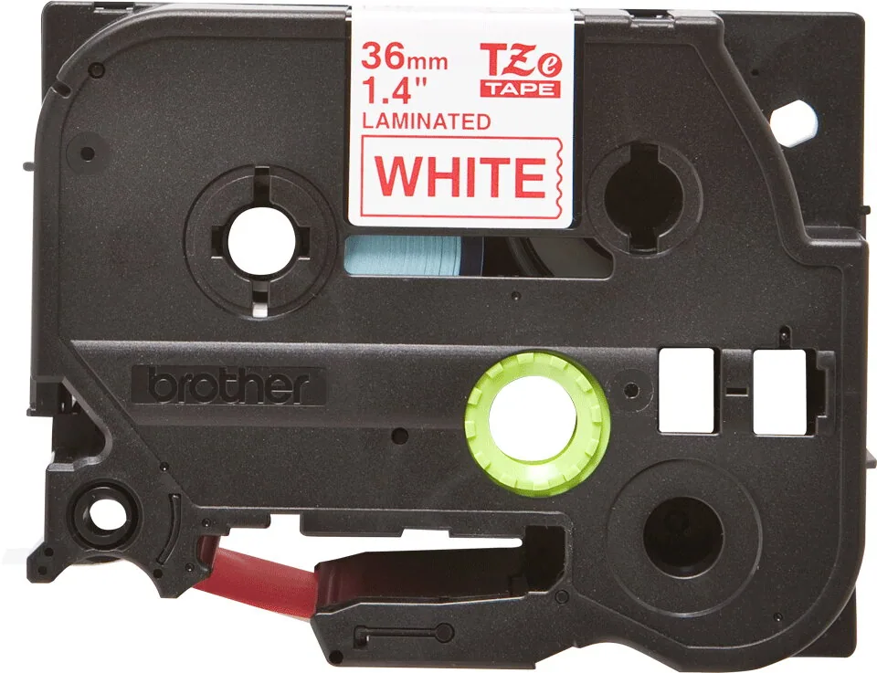 Brother TZE-262 Etiketten erstellendes Band Rot aud Weiss – Bild 2