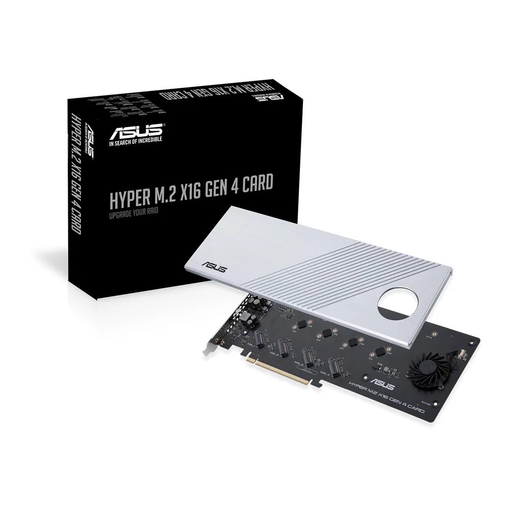 ASUS Hyper M.2 x16 Gen 4 Schnittstellenkarte/Adapter Eingebaut – Bild 4