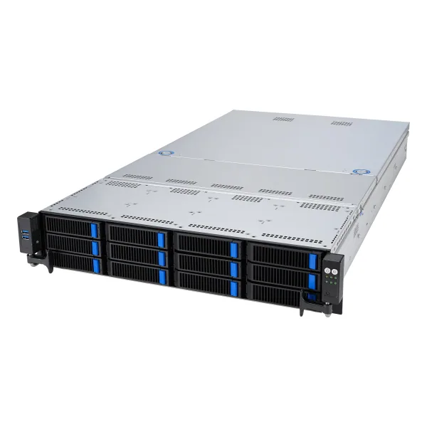 ASUS RS520A-E12-RS12U Socket SP5 Rack (2U) Schwarz, Stahl – Bild 1