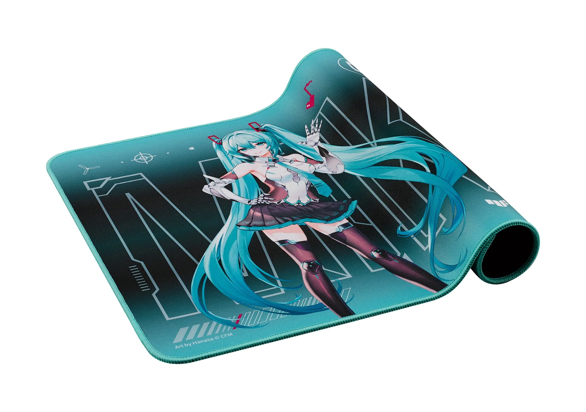 ASUS TUF Gaming P1 Hatsune Miku Edition Gaming-Mauspad Türkis – Bild 4