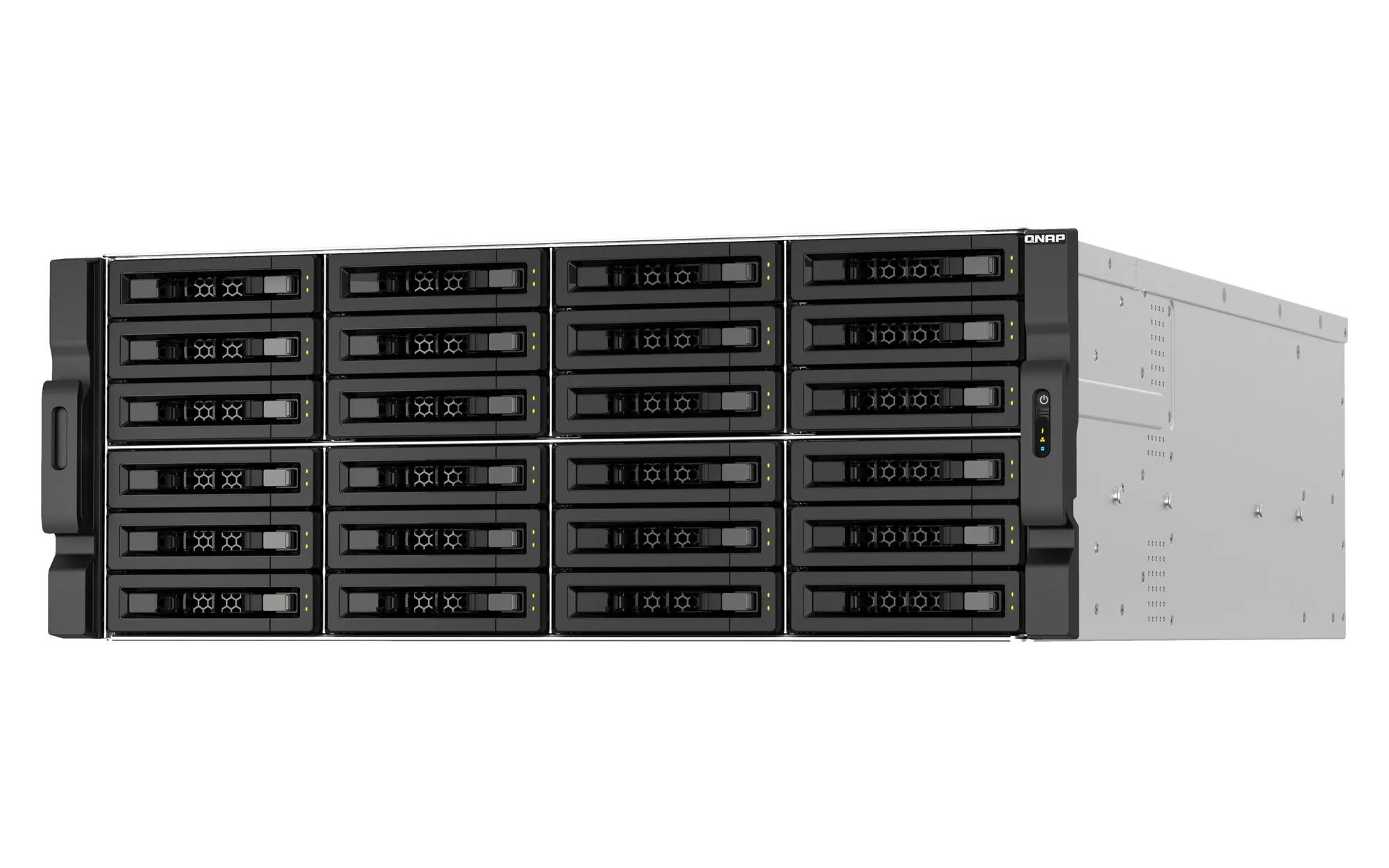 QNAP TS-H3087XU-RP NAS Rack (4U) Intel Xeon E E-2378 64 GB DDR4 0 TB QuTS hero Schwarz, Weiß – Bild 5