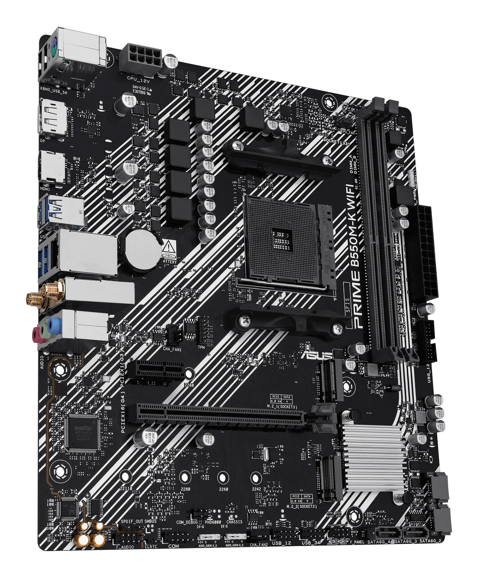 ASUS PRIME B550M-K WIFI AMD B550 Sockel AM4 micro ATX – Bild 4