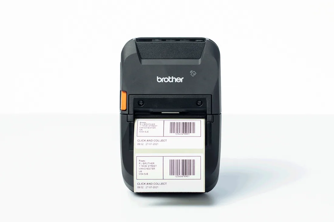 Brother RJ3250WBL Etikettendrucker Thermodirekt 203 x 203 DPI 127 mm/sek Kabellos Ethernet/LAN WLAN Bluetooth – Bild 1