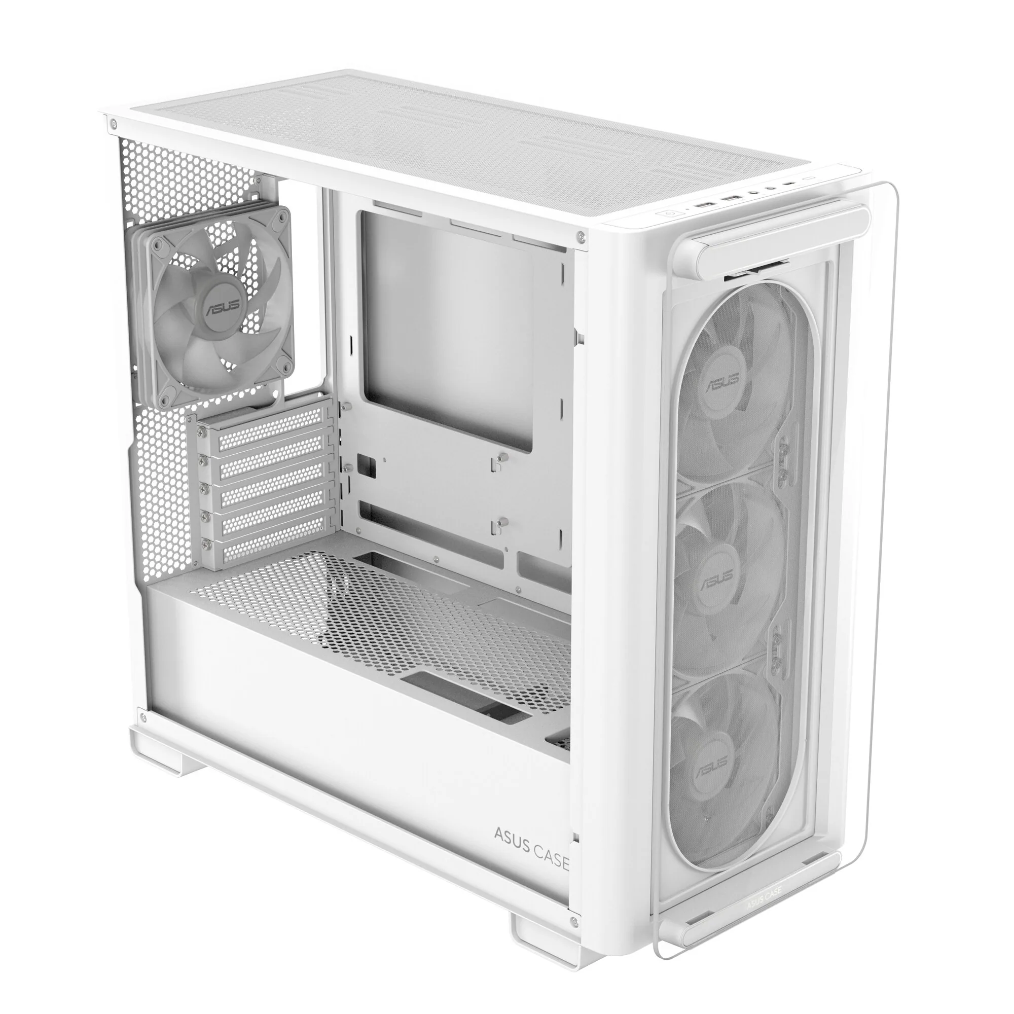 ASUS A23 PLUS TG ARGB WHITE Micro Tower Weiß – Bild 6