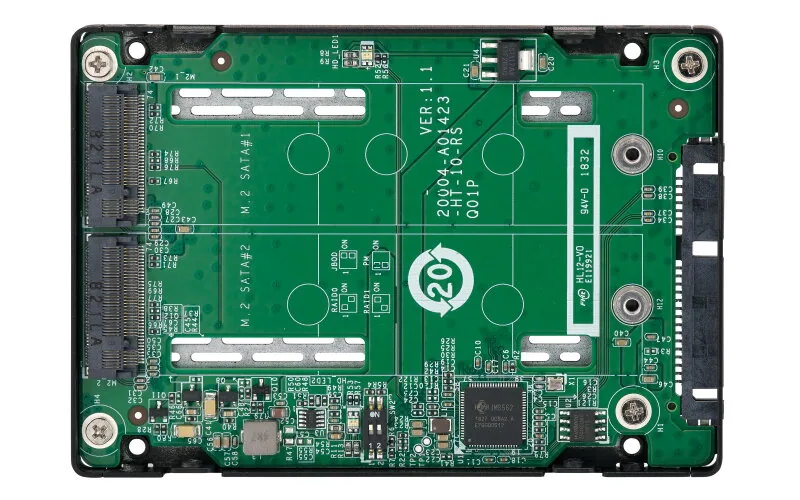 QNAP QDA-A2MAR Speicherlaufwerksgehäuse SSD-Gehäuse Schwarz M.2 – Bild 2